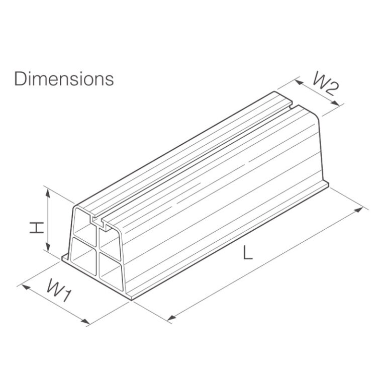 Condensor Risers Plarock Condenser Risers for Durable HVAC Support - Inaba Denko America