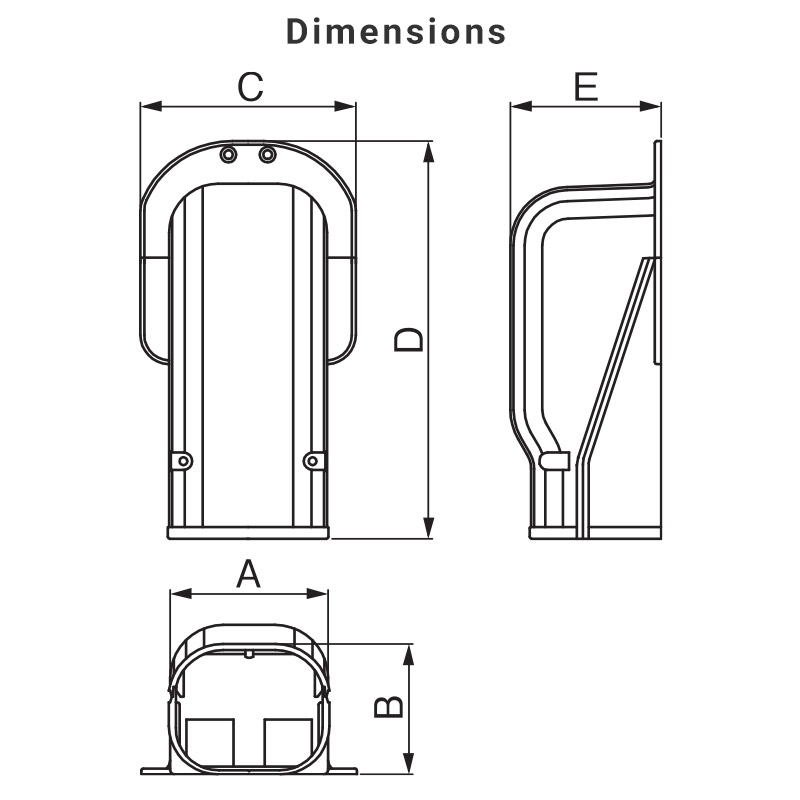 SW Wall Inlet - Inaba Denko